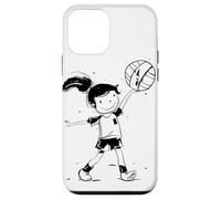 Ragazza pallavolo stile cartone animato Custodia per iPhone 12 mini