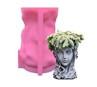 Ragazza per la testa a forma di vaso di fiori UV epossidica stampo titolare resina silicone stampi Bakeware