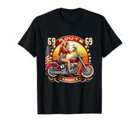 Ragazza pin-up & Chopper | Vintage Route 69 Maglietta