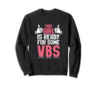 Ragazza pronta per le vacanze Scuola Bibbia Amo VBS Christian Felpa