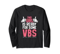 Ragazza pronta per le vacanze Scuola Bibbia Amo VBS Christian Maglia a Manica