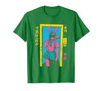 Ragazza Raccapricciante Bunny Grunge Slasher Pastello Goth Anime Horror Maglietta, Uomo, Verde Mela, XL