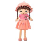 Ragazza Ragazza di Pezza Simpatico Peluche Decorazione da Compagnia Giocattolo Bella Ragazza di Pezza Gonna con Cappuccio Regalo per Bambini per Compleanno, Battesimo, San Valentino, Natale,60cm