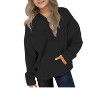 Ragazza Ragazze Printed Hoodie Maniche Lunghe Felpa Cotone con Cappuccio per Bambine Cappotto Caldo Capispalla Maglione Natale Abbigliamento 5-14 Anni