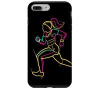Ragazza runner look anni '80 Triatleta sprint Custodia per iPhone 7 Plus/8 Plus