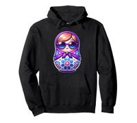 Ragazza Russa Matreshka Russia Russi Matryoshka Felpa con Cappuccio