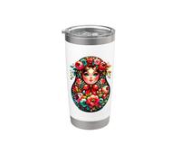 Ragazza Russa! Occhiali Da Sole Matryoshka Moscow Matryoshka Bicchiere termico in acciaio inox doppia parete