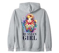Ragazza Russa! Russia Matrioska Russa per Russi Felpa con Cappuccio