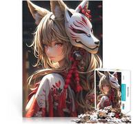 Ragazza samurai anime Puzzle 1000 pezzi per adolescenti Aiuta il cervello ad allenare i giocattoli che creano dipendenza per coltivare la pazienza Migliorare la memoria 38x26cm