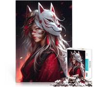Ragazza samurai fantasy Puzzle 1000 pezzi per adolescenti Giocattoli che creano dipendenza e sfidano l'intelligenza del cervello per la decorazione della casa 38x26cm
