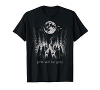 Ragazza sarà Ragazze Vintage Witch Coven Femminista Maglietta