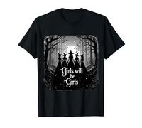 Ragazza sarà Ragazze Witch Coven Spettrale Halloween Maglietta