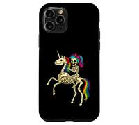 Ragazza scheletro che cavalca uno scheletro unicorno Custodia per iPhone 11 Pro