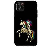 Ragazza scheletro che cavalca uno scheletro unicorno Custodia per iPhone 11 Pro Max