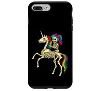 Ragazza scheletro che cavalca uno scheletro unicorno Custodia per iPhone 7 Plus/8 Plus