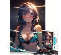 Ragazza sexy in bikini Puzzle da 1000 pezzi per adolescenti Gioco di logica e abilità Tranquillo Calmo Taglio preciso Sorpresa di Natale 38x52cm
