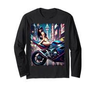Ragazza Sexy sulla Maglietta da Uomo - Modello Sexy e Moto Maglia a Manica