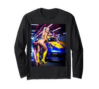 Ragazza sexy sulla maglietta per gli uomini - Sexy bionda bikini ragazza & auto Maglia a Manica