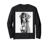 Ragazza Sexy sulla Maglietta per Gli Uomini - Sexy Booty Modello Pinup #3 B&W Maglia a Manica