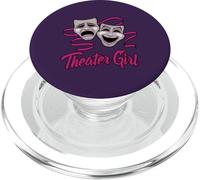 Ragazza teatrale commedia e tragedia PopSockets PopGrip per MagSafe