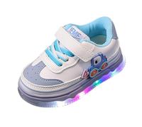 Ragazza trasparente Punta chiusa e Autunno Bambini Sport Shoes for Small and Medium Size Children's Toddler Shoes Flashing Light Casual Sport Shoes Ragazza Bianca Punta arrotondata Scarpe Da
