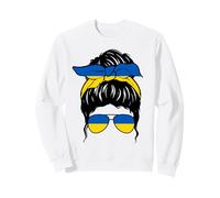 Ragazza Ucraina Ucraina Bandiera Ucraina Orgogliosa Donna Ucraina Felpa