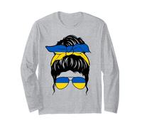 Ragazza Ucraina Ucraina Bandiera Ucraina Orgogliosa Donna Ucraina Maglia a Manica