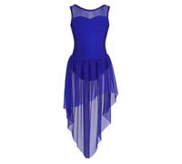 Ragazza Vestito da Balletto Body da Danza Classica con Gonnellino Tulle Glitter