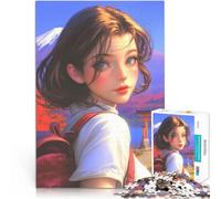Ragazza viaggiatrice degli anime Puzzle da 1000 pezzi per adolescenti Giocattoli educativi per l'apprendimento Giochi per famiglie per la decorazione della casa 38x26cm