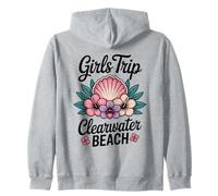 Ragazza Viaggio Clearwater Beach Florida Travel Crew Besties Felpa con Cappuccio