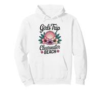 Ragazza Viaggio Clearwater Beach Florida Travel Crew Besties Felpa con Cappuccio
