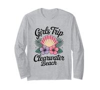 Ragazza Viaggio Clearwater Beach Florida Travel Crew Besties Maglia a Manica