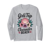 Ragazza Viaggio Clearwater Beach Florida Travel Crew Besties Maglia a Manica