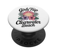 Ragazza viaggio Clearwater Beach Florida Travel Crew Besties PopSockets PopGrip Adesivo