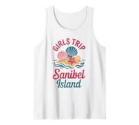 Ragazza Viaggio Sanibel Island Ragazze Travel Crew Florida Besties Canotta