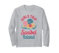 Ragazza Viaggio Sanibel Island Ragazze Travel Crew Florida Besties Maglia a Manica