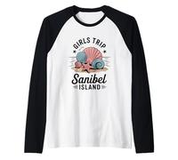 Ragazza Viaggio Sanibel Island Ragazze Travel Crew Florida Besties Maglia con Maniche Raglan