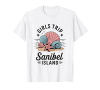 Ragazza Viaggio Sanibel Island Ragazze Travel Crew Florida Besties Maglietta
