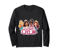 Ragazze 1st Grade Crew Princess First Grader Ritorno a Scuola Maglia a Manica