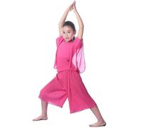 Ragazze 2 Pezzi Danza Set Balletto Yoga Top Ritagliata Pantaloni Pratica Costume