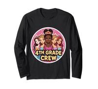 Ragazze 4th Grade Crew Princess Quarta elementare Ritorno a Scuola Maglia a Manica