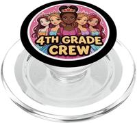Ragazze 4th Grade Crew Princess Quarta elementare Ritorno a scuola PopSockets PopGrip per MagSafe