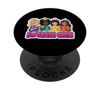 Ragazze 5th Grade Crew Princess Quinta elementare Ritorno a scuola PopSockets PopGrip Adesivo