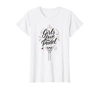 Ragazze Amore Padel Carino Pastello Design per Le Donne Maglietta