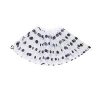 Ragazze Balletto Danza Tulle Gonna A Strati Pieghe Tutus Una Linea Ginocchio Lunghezza Tulle Tutus Principessa Gonne Regali Ragazze Tutu Gonna, Bianco a pois neri, Taglia unica