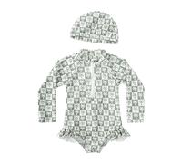 Ragazze Bikini Set - Costume da bagno per bambine per l'estate adorabile costume da bagno a maniche lunghe per bambine dai 3 agli 8 anni perfetto per le giornate in piscina e le vacanze in famiglia