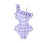 Ragazze Bikini Set Due Pezzi Solido Vita Alta Colore Puro Fashion Costume da Bagno Traspirante Adolescenti Swimwear Spiaggia per Bambina 6-10 Anni