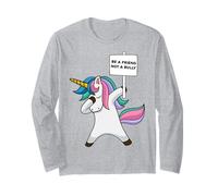 Ragazze Blu Anti bullismo Essere Un Amico Non Una prevenzione bullo Maglia a Manica