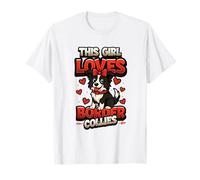 Ragazze Border Collie amante dei cani Questa ragazza ama Border Collie Maglietta
