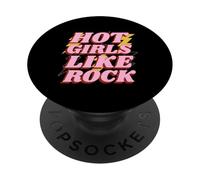 Ragazze calde come il rock (Dichiarazione di amore musicale) PopSockets PopGrip Adesivo